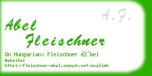 abel fleischner business card